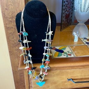 Native American fetish necklace
